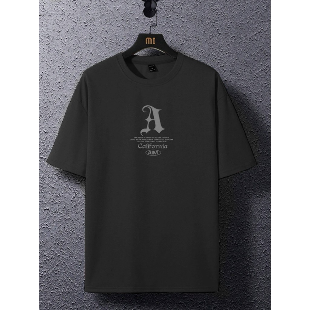 Camiseta Oversized Unissex Preta Estampada Califórnia Blusa Masculina Streetwear Estilosa Skatista