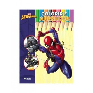 Colorir e Aprender Marvel - Homem Aranha em Oferta na Shopee