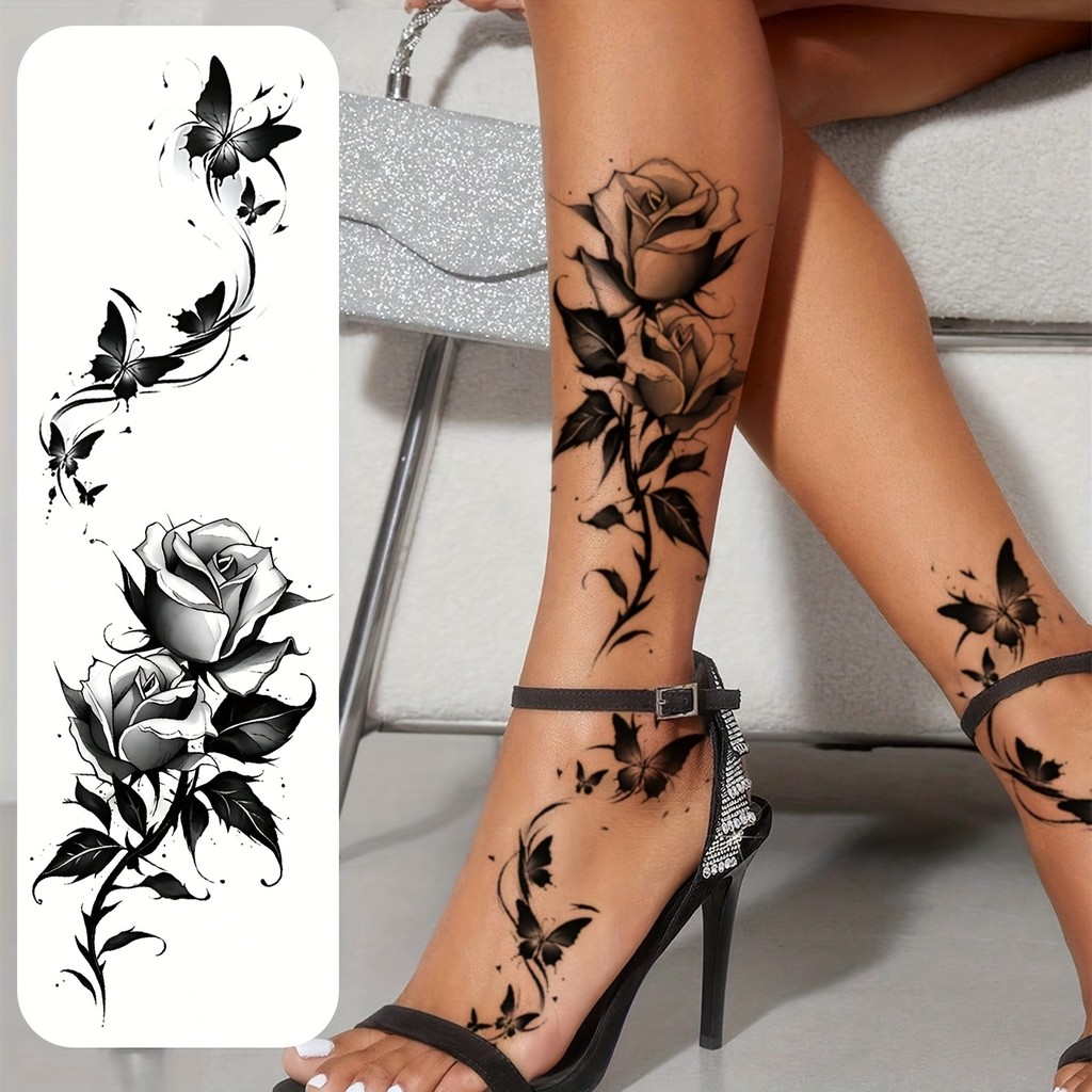 Tattoo Borboleta e Flores: Onde Comprar | BuscaProdutos