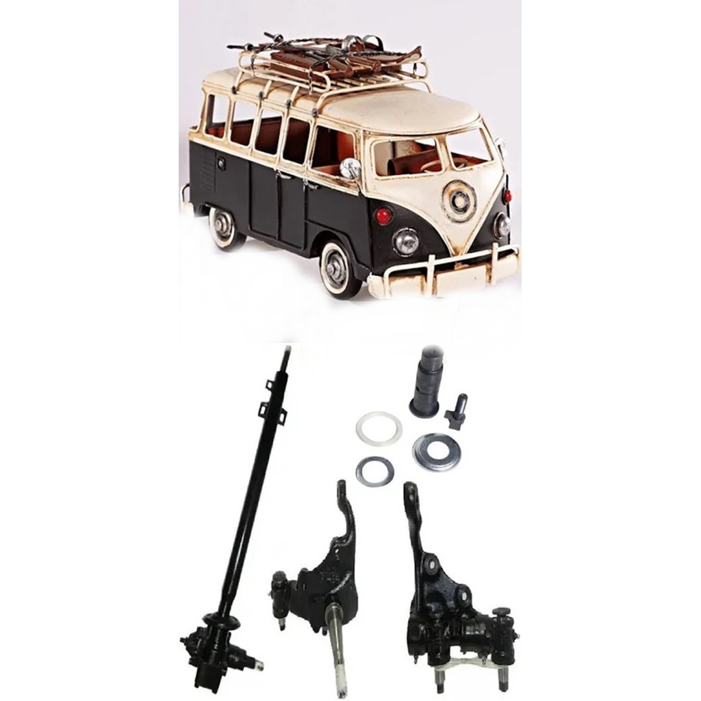 Setor de Direção + Pino Central + Manga de Eixo Roletada – Kombi Todos os Modelos