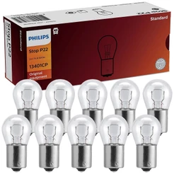 10 Lâmpada Philips Stopp22 15w 24v Ba15s 1141 Sinalização