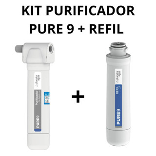 Kit Purificador de Água PURE 9 Rosca 1/2'' + Refil em Oferta na Shopee