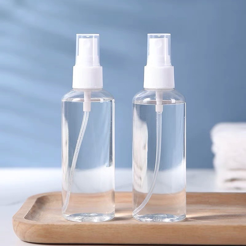 60 peças/Transparente Frascos De Spray Vazio 100ml De Plástico Mini Recipiente Vazio De Armazenamento em Oferta na Shopee