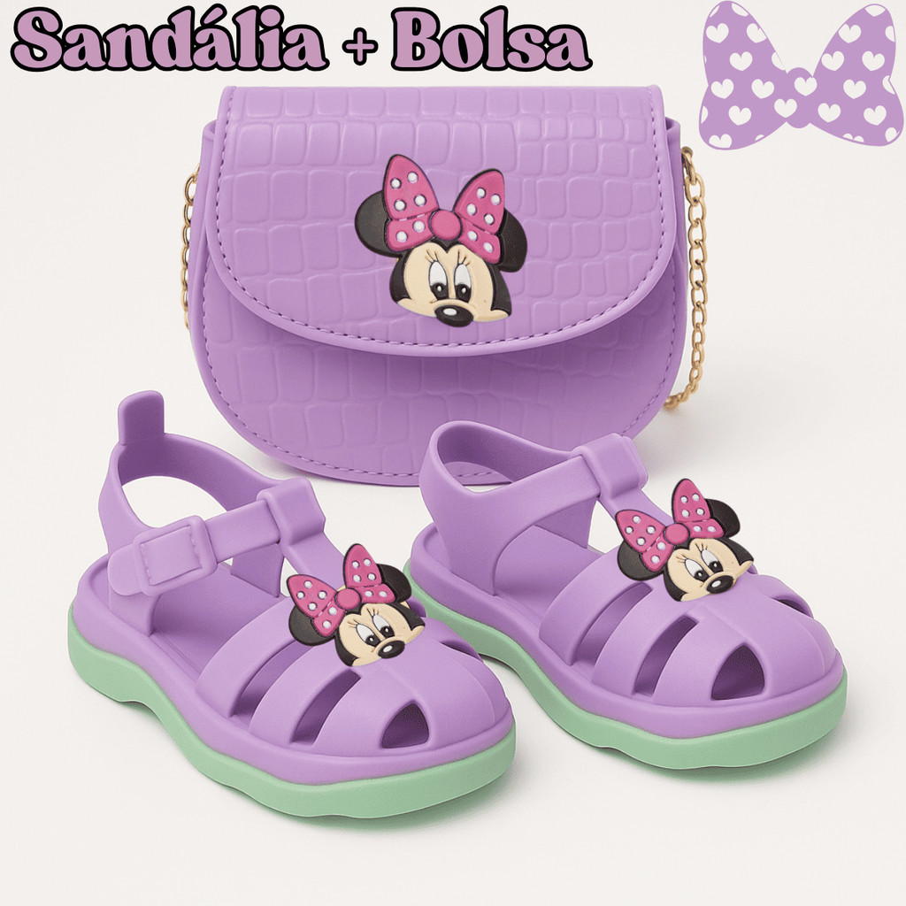 Kit Sandália Babuche Minnie com Bolsa Infantil Leve e Confortável Para Meninas Modernas

 em Oferta na Shopee