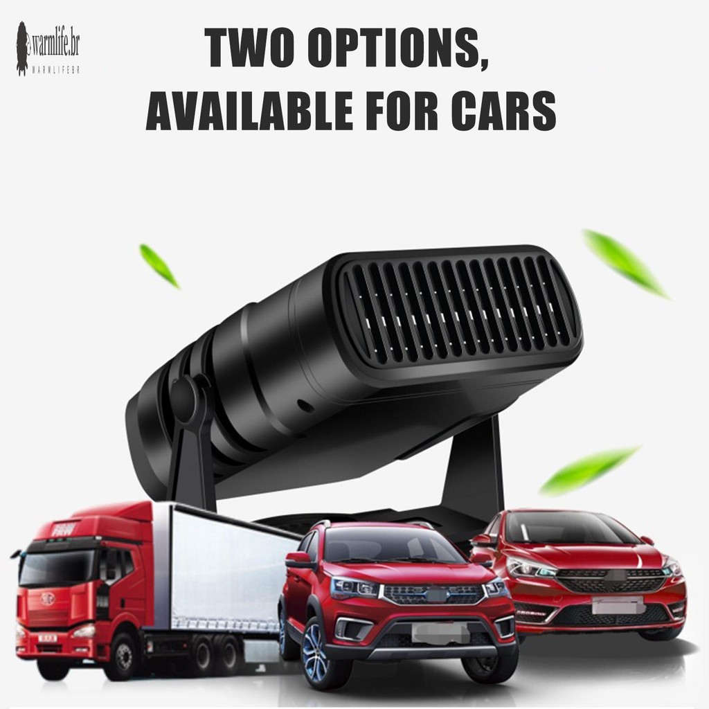 Aquecedor De Aquecimento Rápido Para Carro , Ventilador , Desembaçador , Operação Silenciosa , Desfrutar Da Condução Mai em Oferta na Shopee