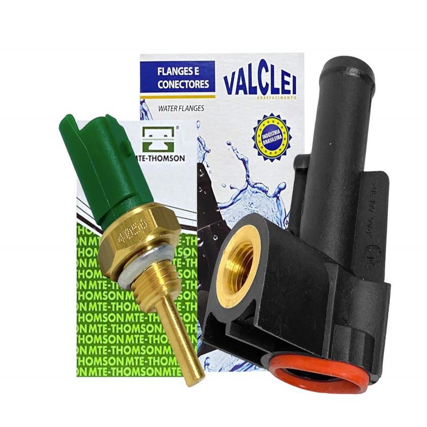 Kit Tubo Conexão D’Água Fire 16V Fiat 1.0 1.3 c/ Sensor Temp MTE 4056 VC161