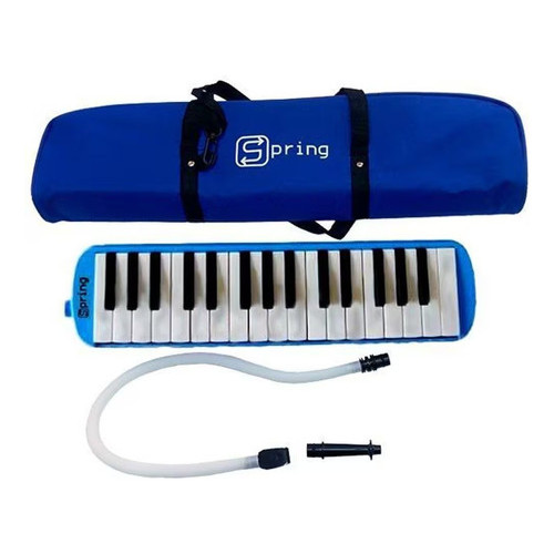Escaleta 32 Teclas Spring Azul Com Teclas Brancas Capa Oferta