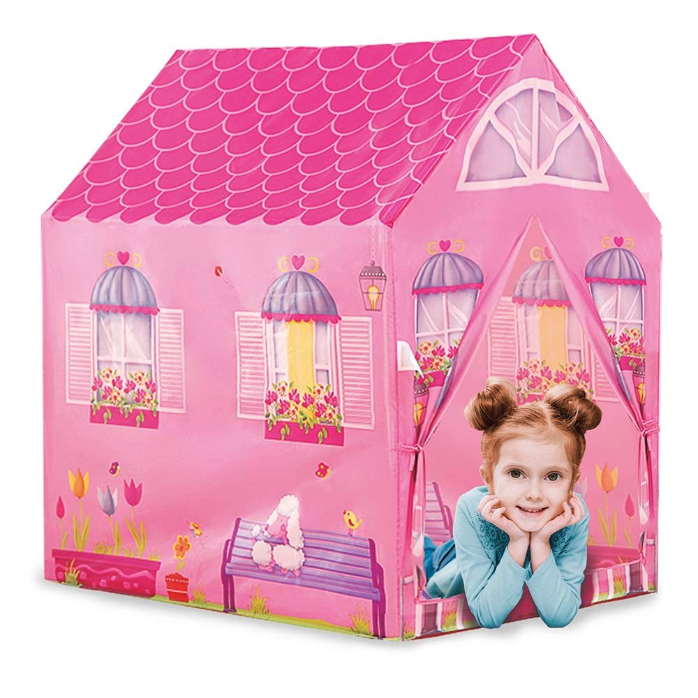 Barraca Minha Casinha Tenda Cabana Infantil Menina Rosa Toca Dm Toys DMT5652