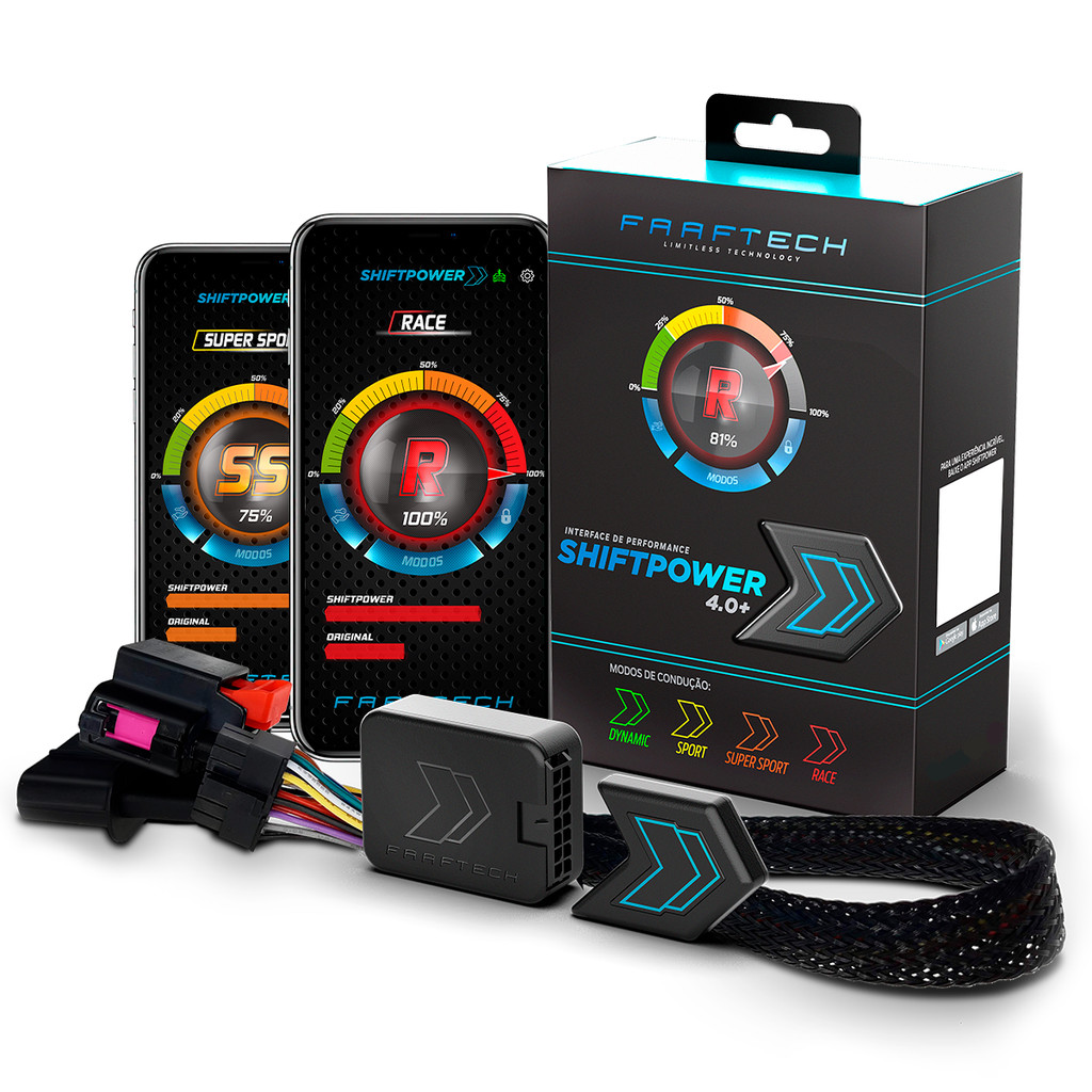 Módulo de Performance Potência Acelerador Pedal Shiftpower 4.0+ C/ APP FT-SP33+ - CITROEN / PEUGEOT