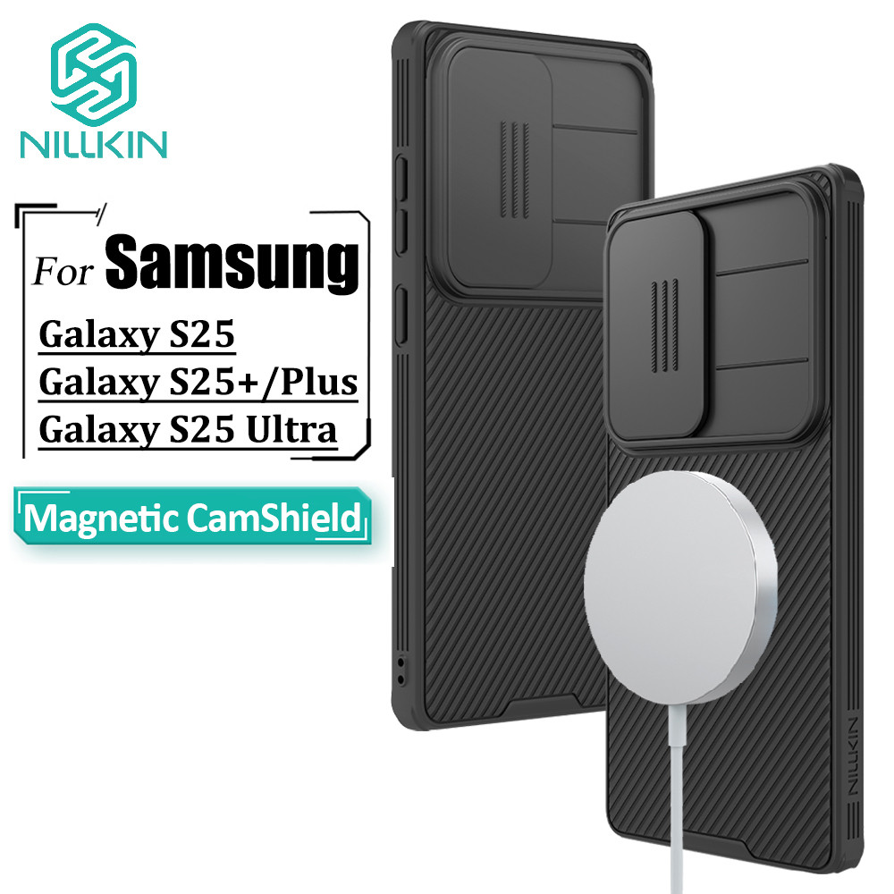 Nillkin Capa Magnética Para Samsung Galaxy S25 Ultra S25 Plus S25 De Proteção Deslizante De Câmera (Somente Função) - Mobile & Gadgets