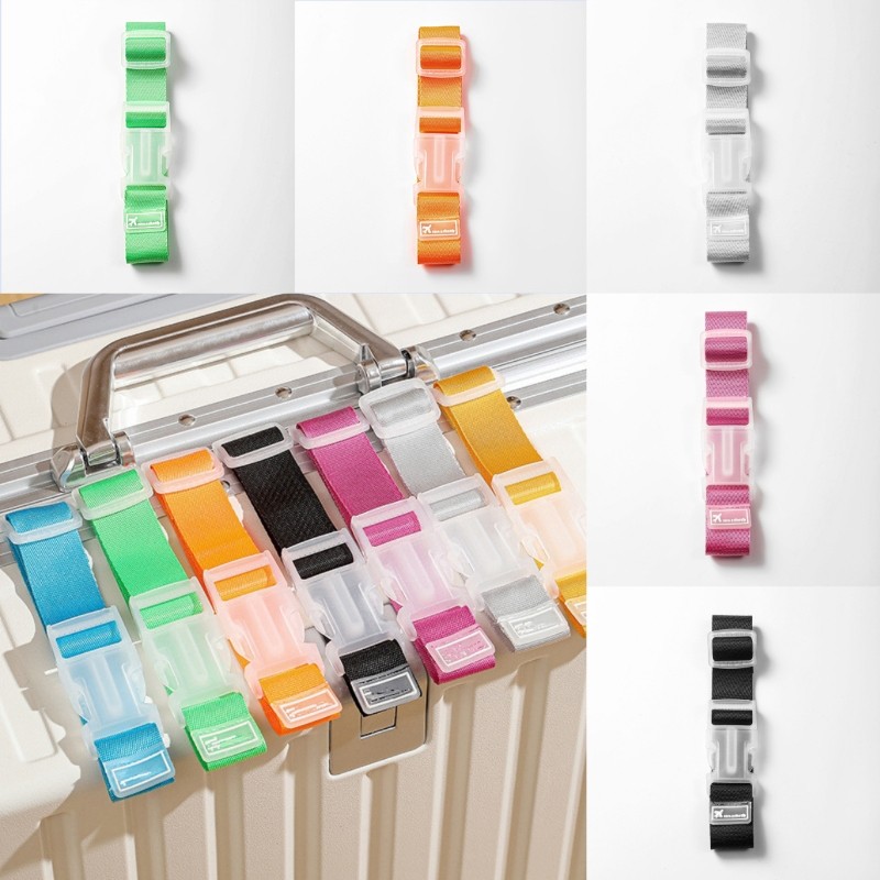 Moda Simples Ajustável Náilon Alças De Bagagem Acessórios Pendurado Fivela Cintas Mala Saco em Oferta na Shopee