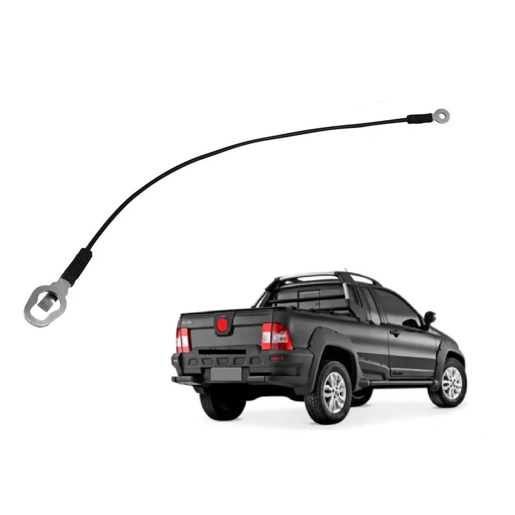 Cabo de Aco Sustentacao da Tampa Traseira Strada 2014 2015 2016 2017 2018 2019 em Oferta na Shopee