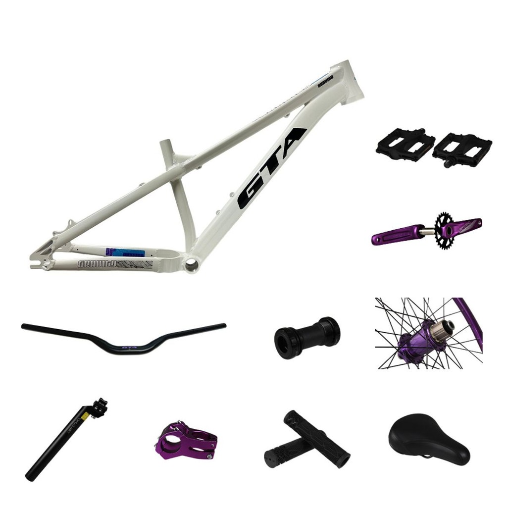 Kit Quadro Aro 26 Gta Gravity Freeride Grau 2025 Branco