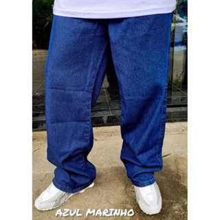 CALÇA JEANS BALÃO RETA BAGGY LARGA ESTILO SKATE em Oferta na Shopee