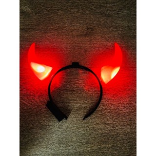 Tiara Chifre Diabinha Com Luz Led Carnaval E Halloween em Oferta na Shopee