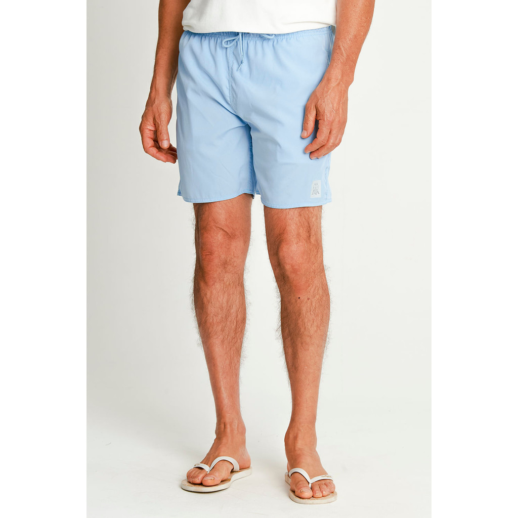 Short Vôlei Masculino Básico Liso Polo Wear Azul Claro - Men Clothes