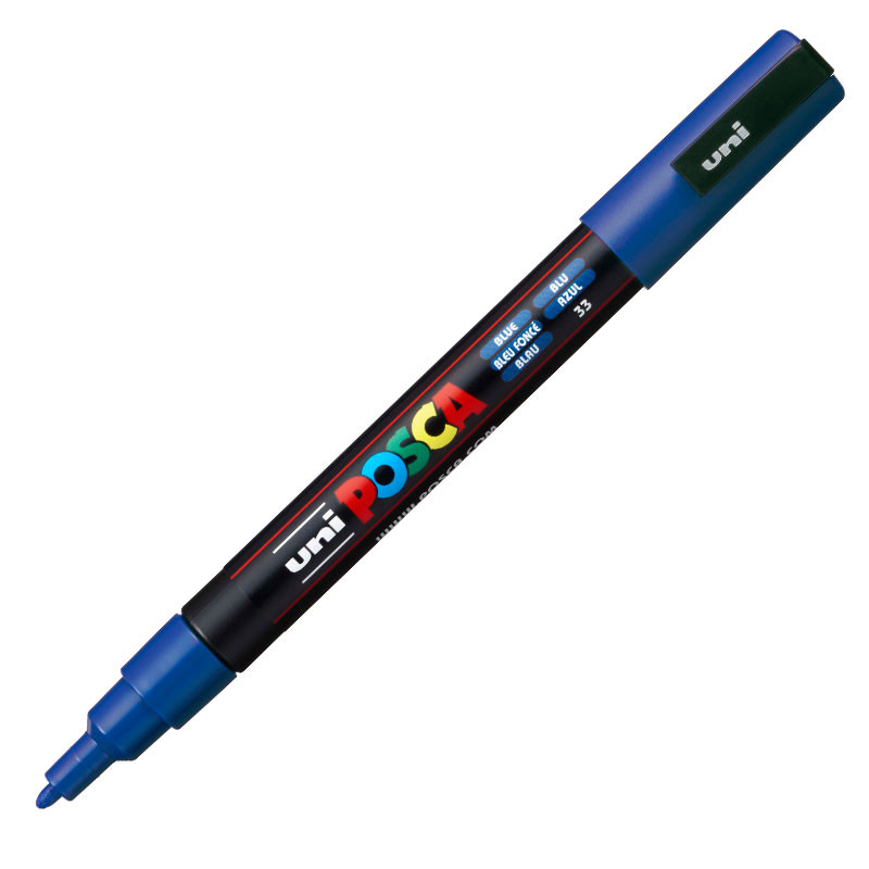 Caneta Posca PC-3M Azul Uni-Ball em Oferta na Shopee