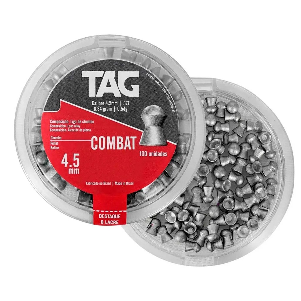 Chumbinho Combat 4.5mm Nautika em Oferta na Shopee