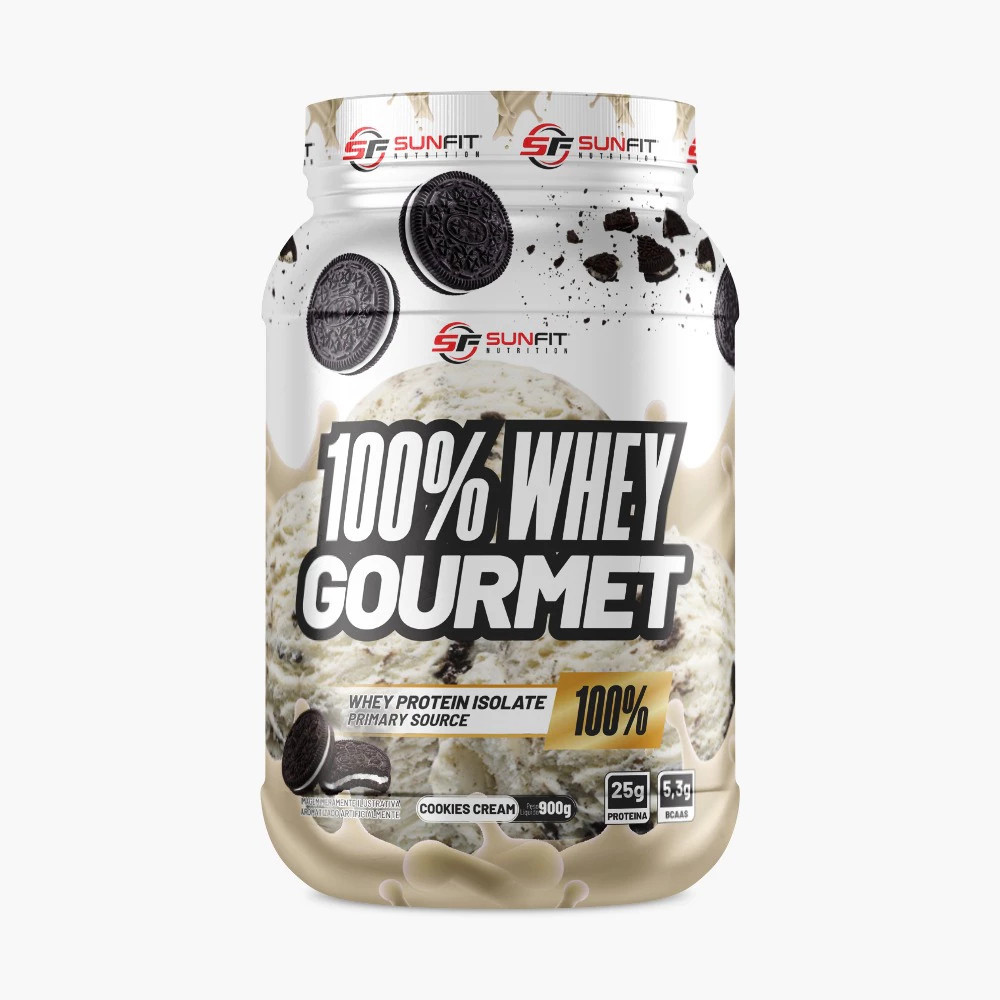 Whey Protein Gourmet 100% Isolado Low Carb Pote 900g Sunfit