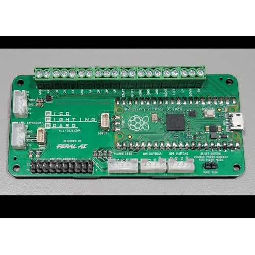 Placa Zero Delay Ps4 Nativo, N Switch, Xinput D-input Pico 2.8mm p Botao Sanwa