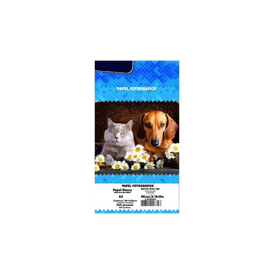 PAPEL FOTO MICROPORO S/BRILHO 260G/M² A4