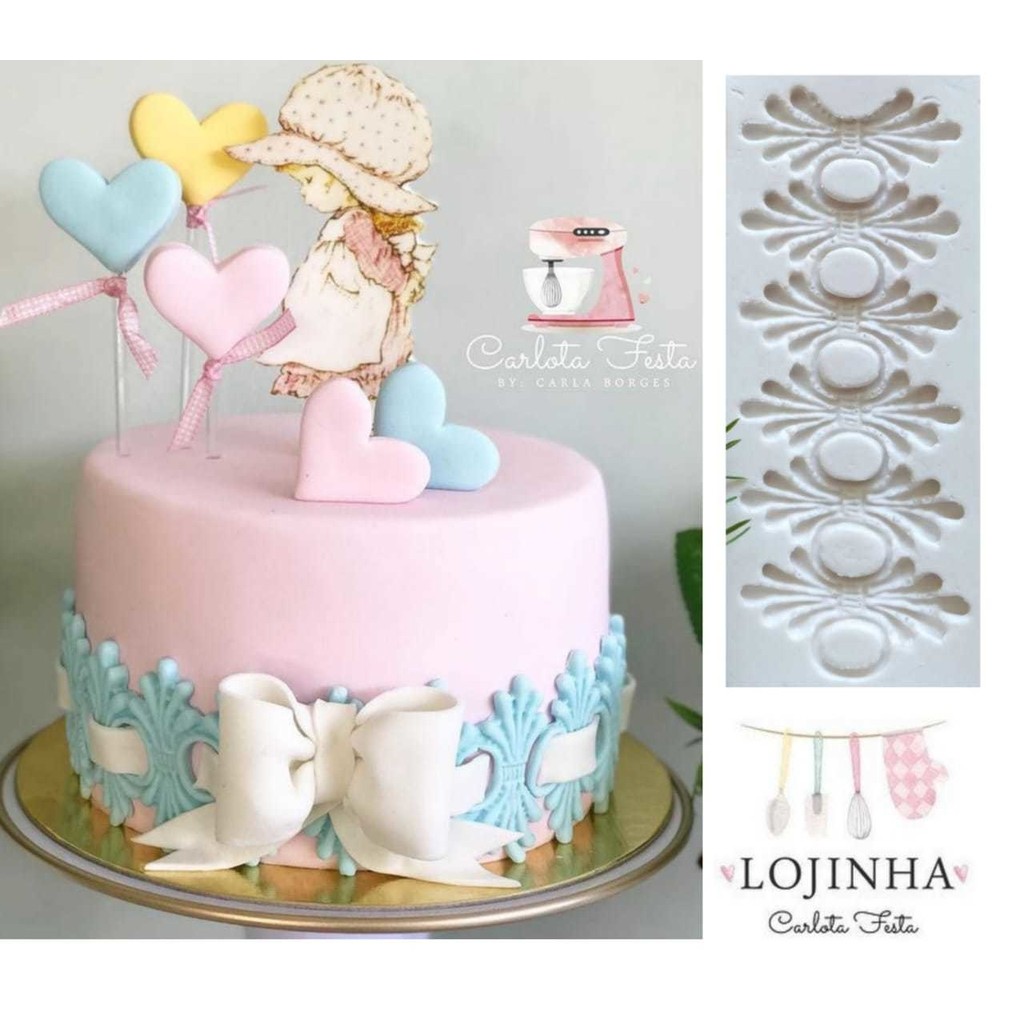 Molde Acabamento para Bolos Passa-fita