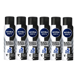 Kit Desodorante Invisible Black & White Nivea Men 150ml - 6 Unidades em Oferta na Shopee