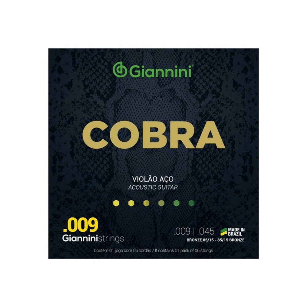 ENCORDOAMENTO GIANNINI VIOLAO GEEWAK BRONZE 85/15 0.009