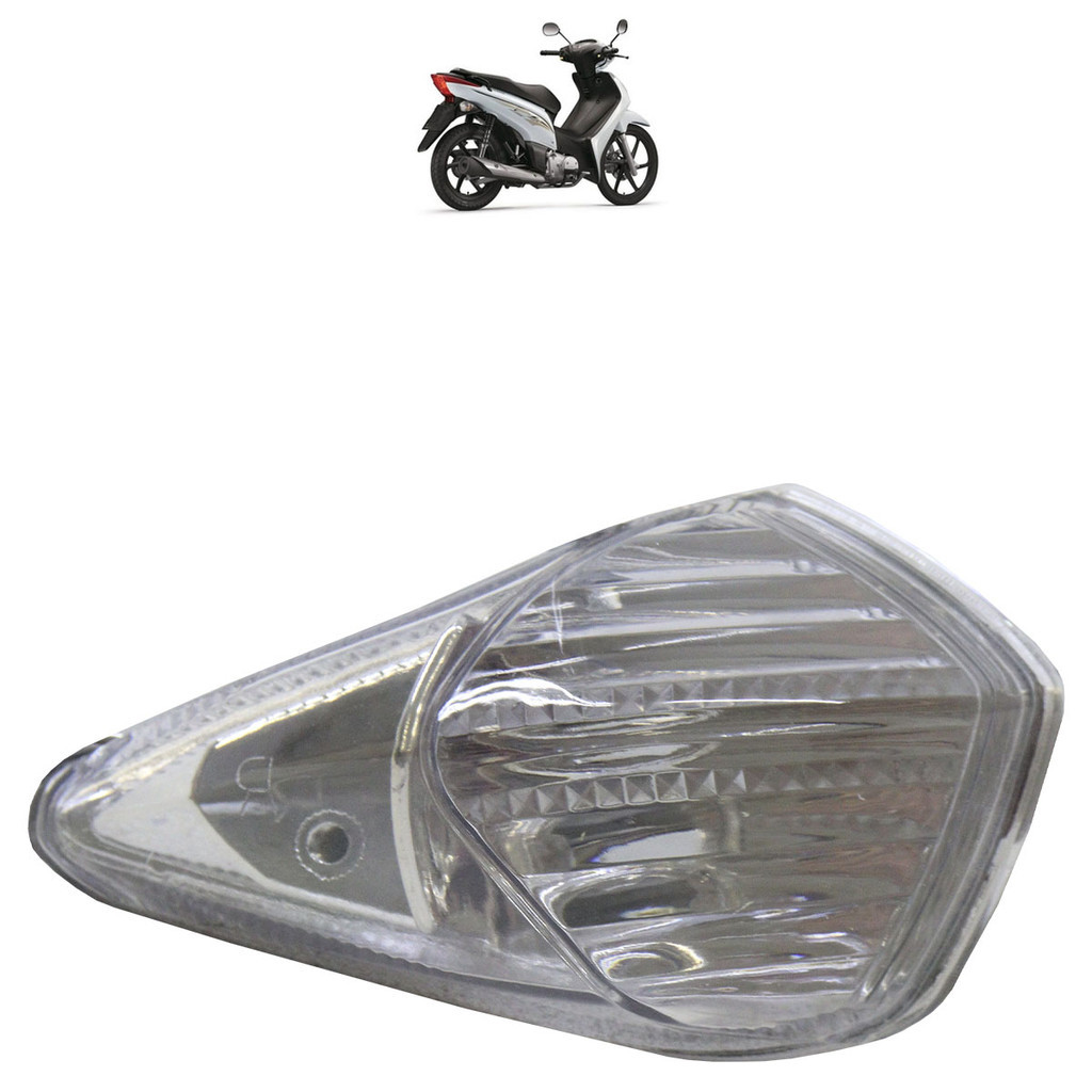 Pisca Seta Traseiro Biz 100 2011 2012 2013 2014 2015 2016 Cristal Lente Lisa Acrílico em Oferta na Shopee