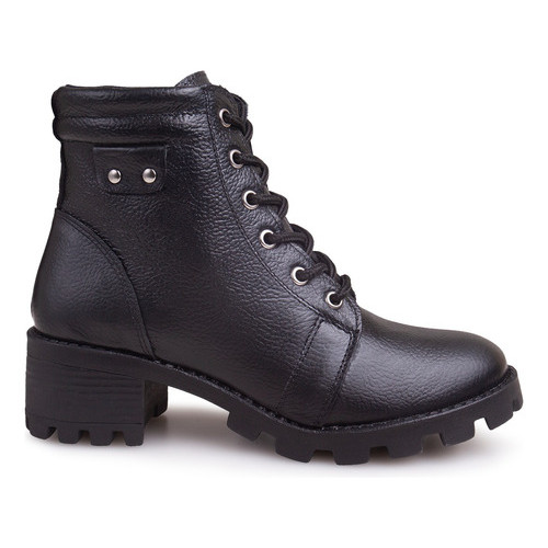 Bota Feminina Coturno Salto Tratorado do 34 ao 41 couro legitimo Cano Curto tendencia inverno