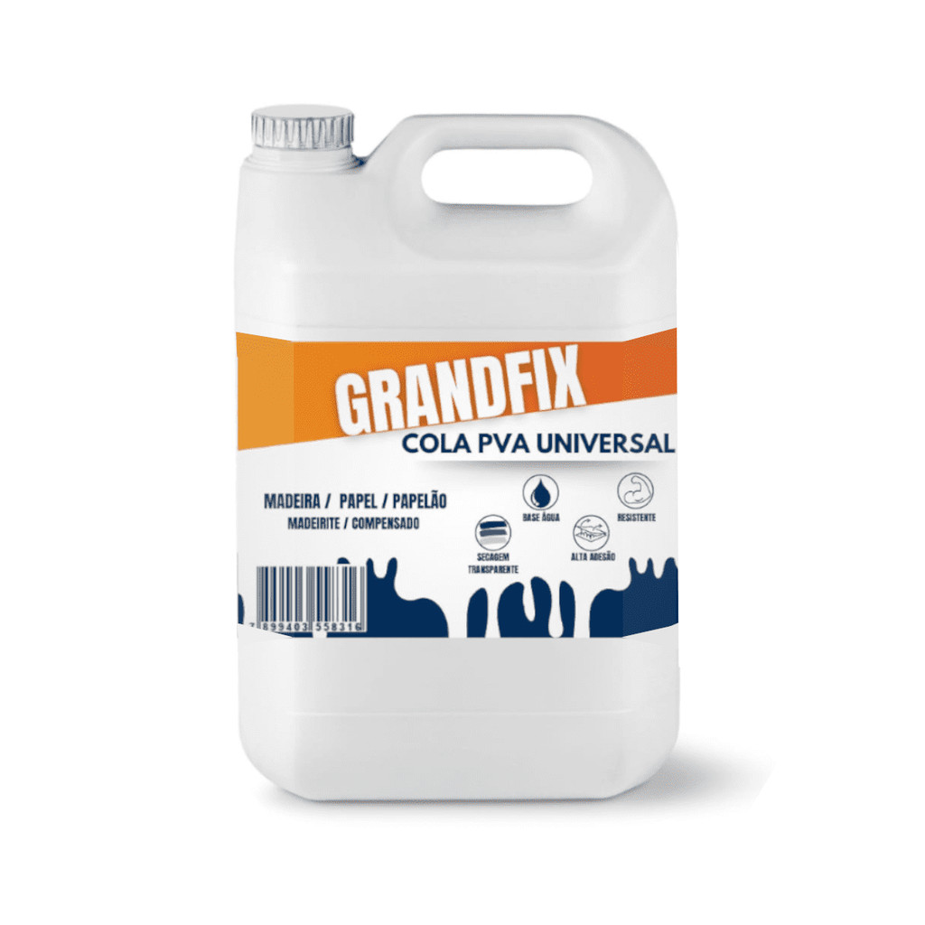 Mega Cola Branca Madeira Pva Artesanato Papelão Escolar 5kg em Oferta na Shopee