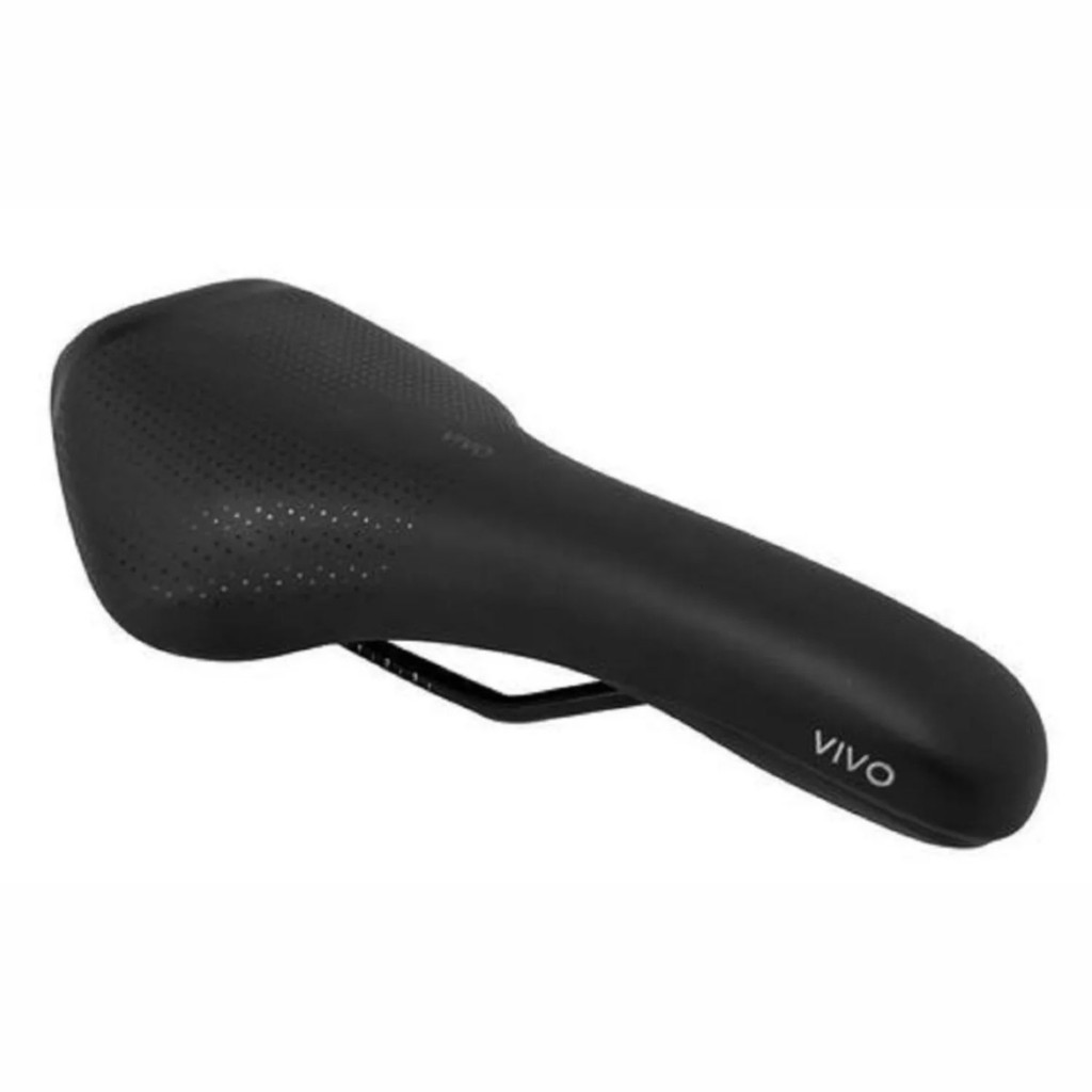 Selim Vivo Flat RVS Preto Selle Royal para Bike