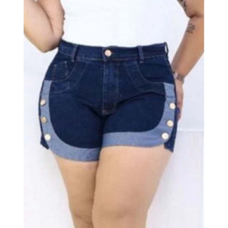 SHORTS JEANS PLUS SIZE DO 46 ao 54 COM LYCRA BERMUDA JEANS PLUS SIZE em Oferta na Shopee
