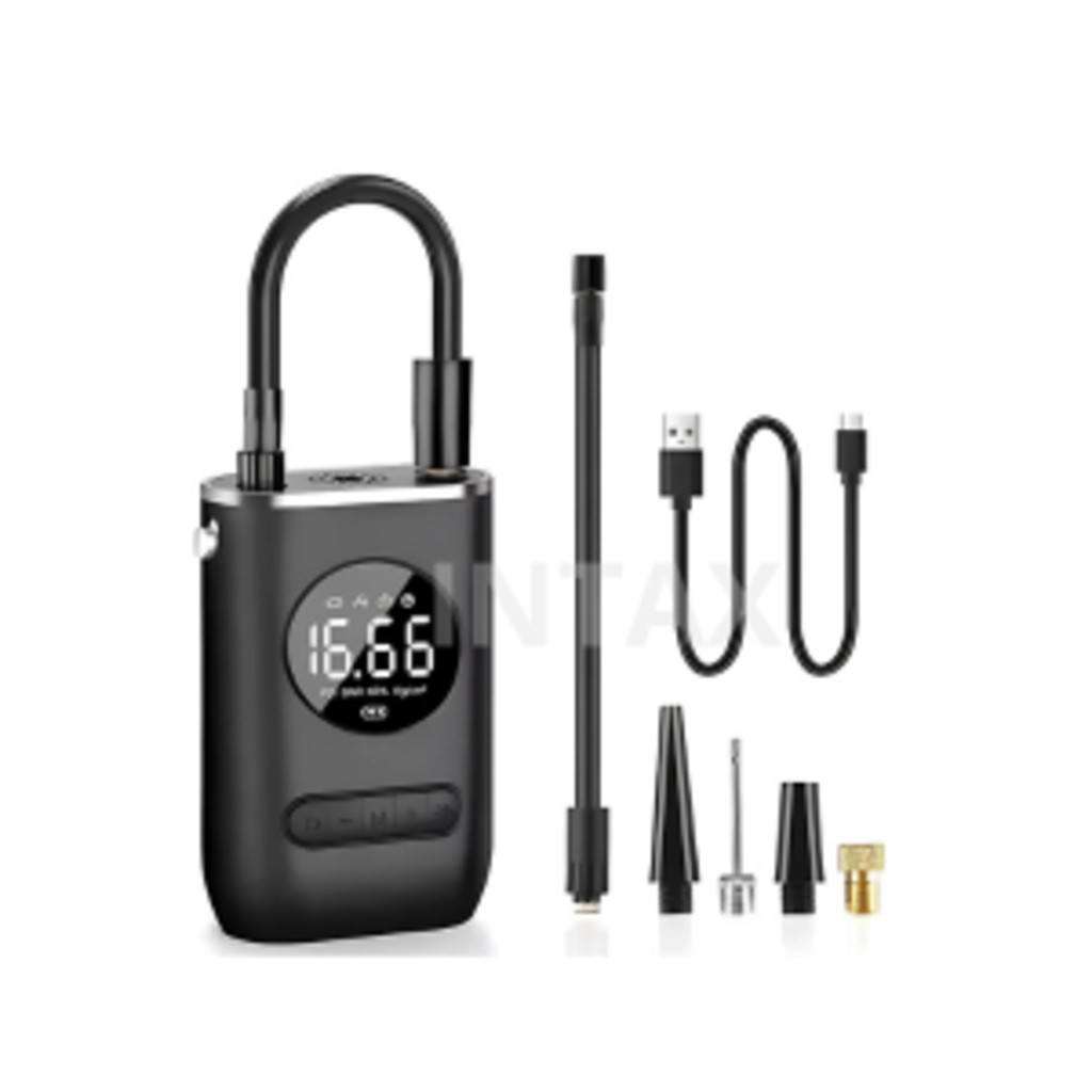 Calibrador Compressor Encher Pneu Digital Carro Bike Sem Fio Portatil