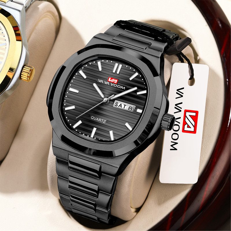 VAVA VOOM-2911 Relógio Masculino - Luxo, Resistente à Água e Prata Esportivo