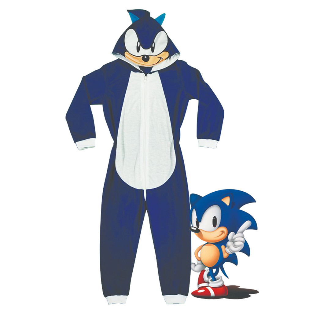 Pijama Macacão Fantasia Personagem Adulto Tam P ao GG Azul