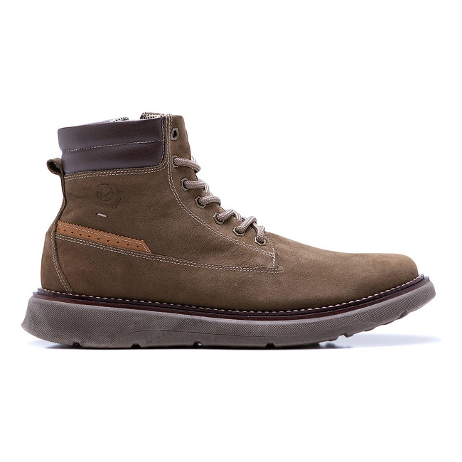 Bota Masculina Casual Country Coturno Couro Legitimo Cadarço