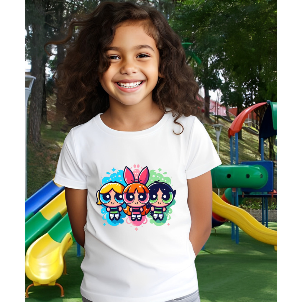 Camiseta Infantil Menina Estampada  Algodão Confortável Tendência Moda Kids 02 ao 16