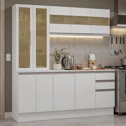 Armário de Cozinha Compacta 100% MDF 180 cm Smart Madesa 03