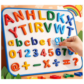 Letras Alfabeto Magnético Infantil Letras Números Imã Educativo Colorido Geladeira Lousa Prancheta em Oferta na Shopee