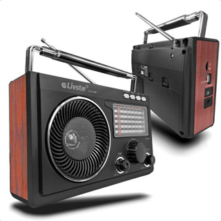 Rádio Retrô Recarregável Analógico Rural Bluetooth Bivolt Am/Fm em Oferta na Shopee