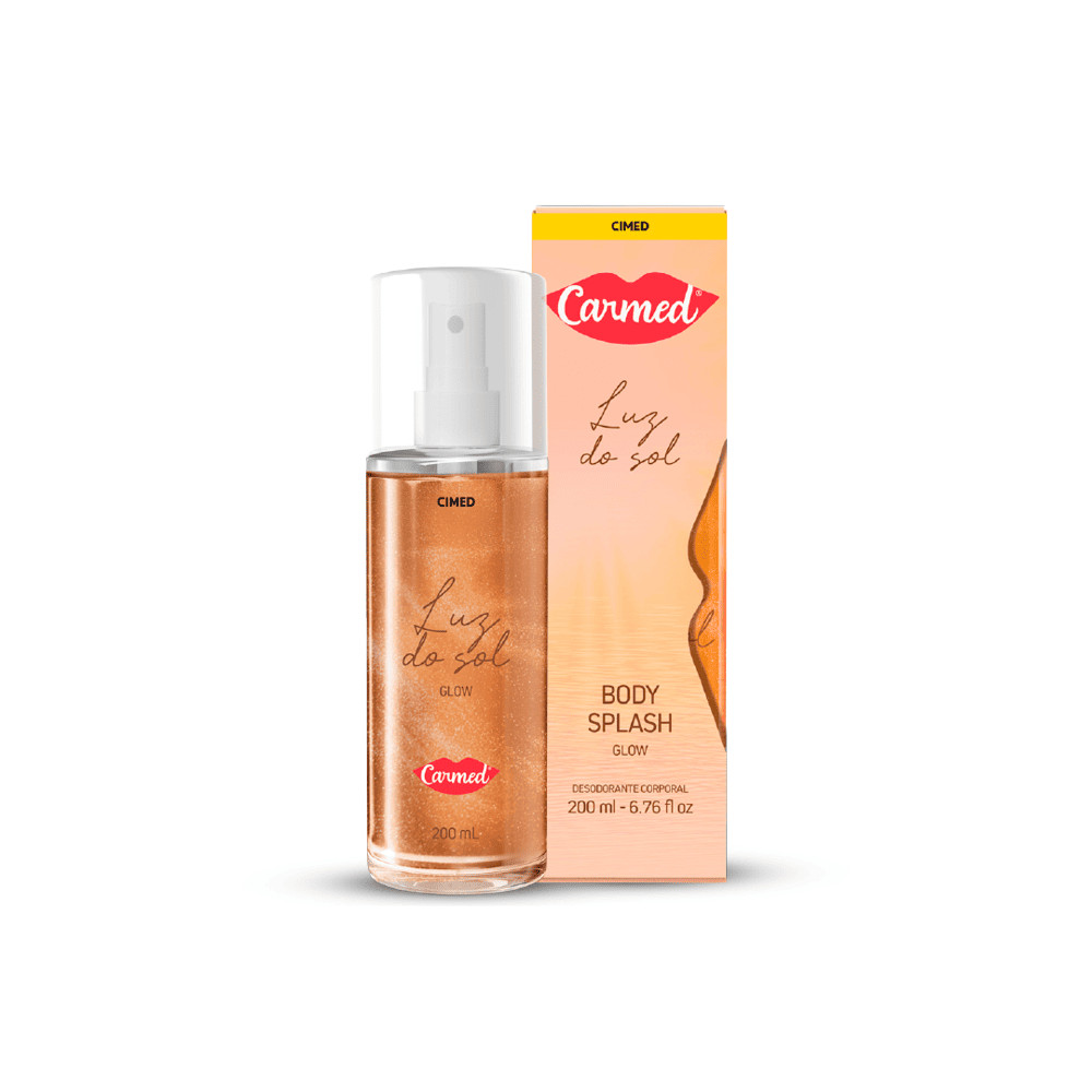Body Splash Carmed Luz do Sol Cimed Fragrância Floral com Baunilha e Jasmim
