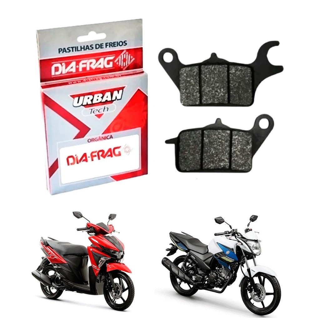 PASTILHA FREIO DIANT YAMAHA FAZER 150 NEO 125 2016 EM DIANTE