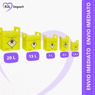 Caixa/Coletor Perfuro Cortante - Todos Tamanhos em Oferta na Shopee