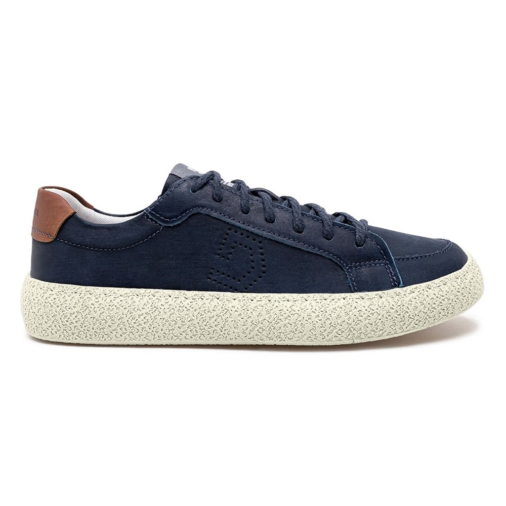 Tênis Democrata Masculino Denim Bora Couro Casual Moda - Men Shoes