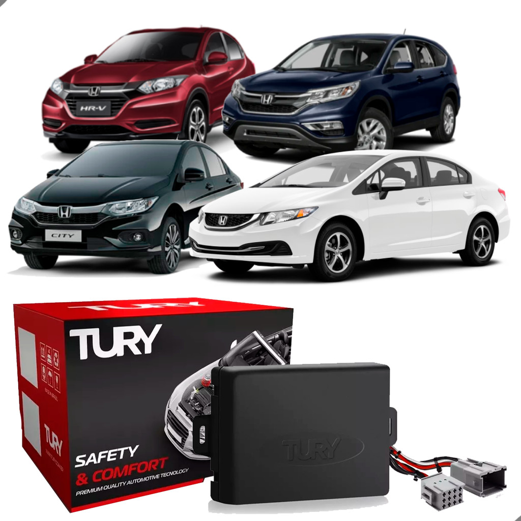 Modulo Tury Subida Descida Vidros Elétricos para Carros Honda Accord Civic City CRV HRV PRO 3.4 BR em Oferta na Shopee