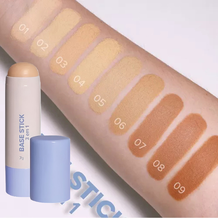 Base Bastão Stick 3 Em 1 Corretivo Contorno E Base - Miss Lary ML392 A+B em Oferta na Shopee