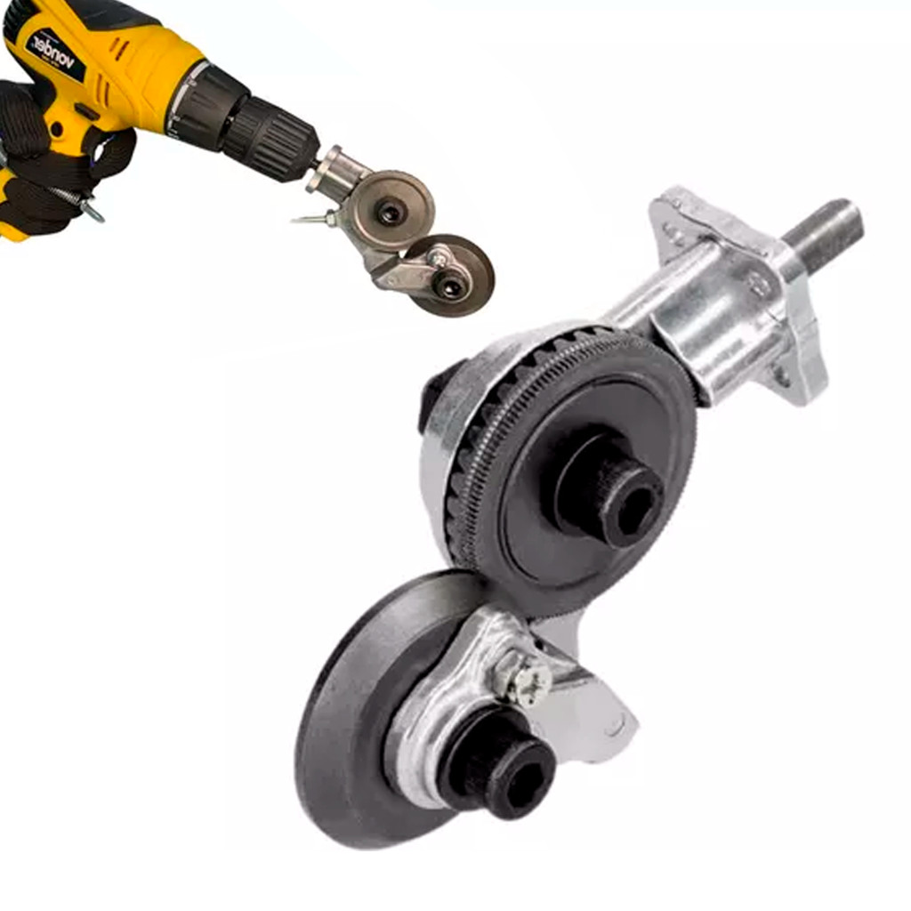 Adaptador Para Furadeira Parafusadeira Para Cortar Chapas Calhas De Até 8mm Profissional em Oferta na Shopee