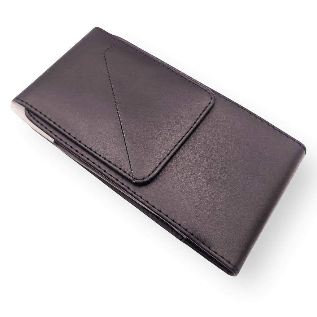 Capa Bolsa Celular Com Clip Cinto Em Pé 6.8 Couro Sintético