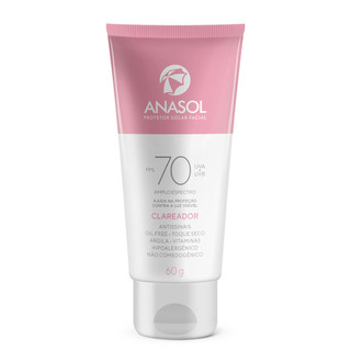 Anasol Protetor Solar Facial FPS70 - Clareador - 60g em Oferta na Shopee